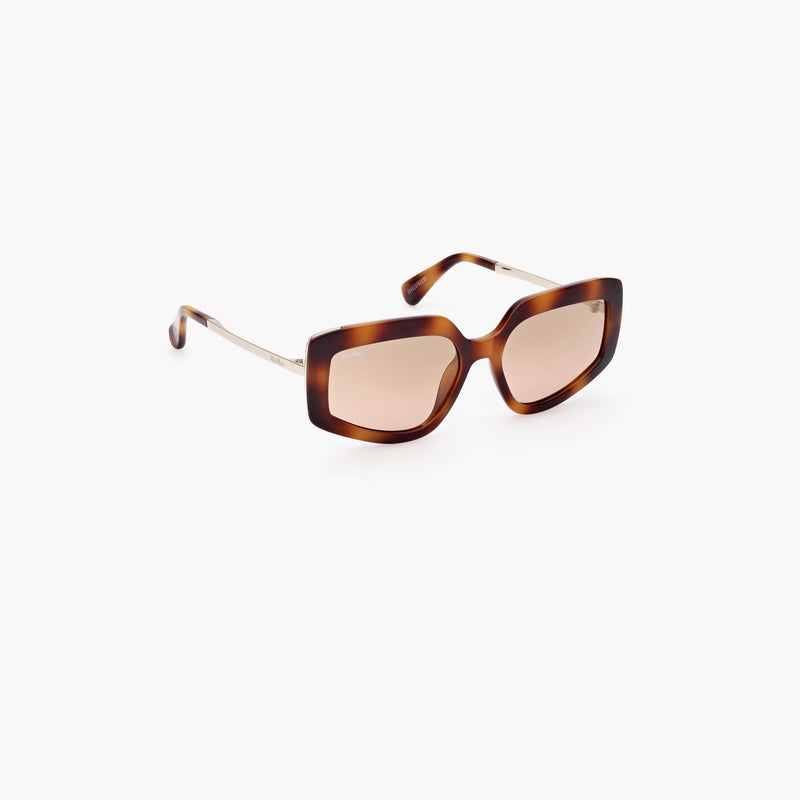 MaxMara Geometric Sunglasses in Tortoise - Image 3